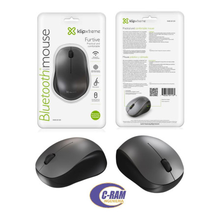 Mouse Inalámbrico Klip Xtreme Furtive  Bluetooth