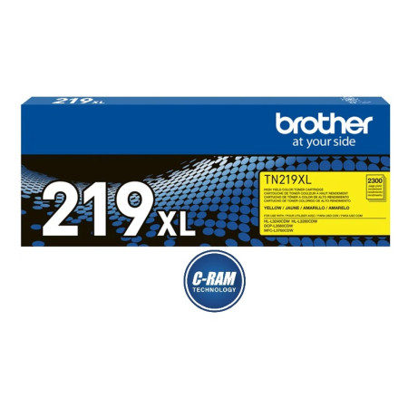 Toner TN219XLY Yellow Original Brother 2 300 Pag