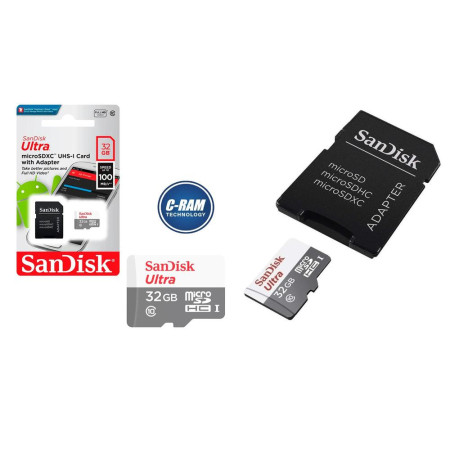 MicroSD 32GB SanDisk Ultra A1 120MB/s