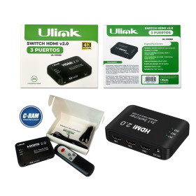 Switch HDMI 3In 1Out 3x1 V2 0 4K Ulink 