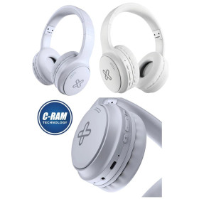 Audífonos Bluetooth ANC 32h Klip Xtreme Blanco Audífonos Bluetooth ANC 32h Klip Xtreme Blanco