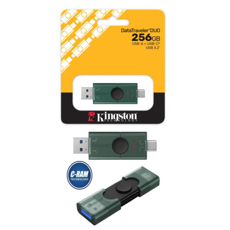 Pendrive 256GB USB-A USB-C Gen1 Datatraveler 