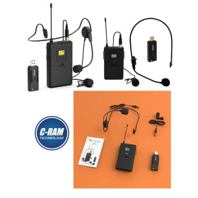 Micrófono Inalámbrico de Solapa FIFINE K031B 