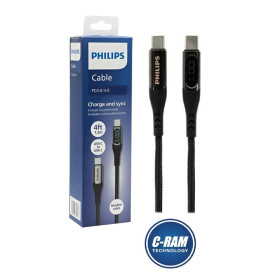 Cable Datos Carga USB-C a C 1 2M 100W Con Display 