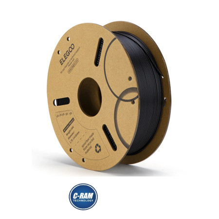 Filamento PLA Impresora 3D 1Kg Negro ELEGOO