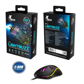 Mouse Gamer Xtech XTM-620 USB 7200 DPI Negro