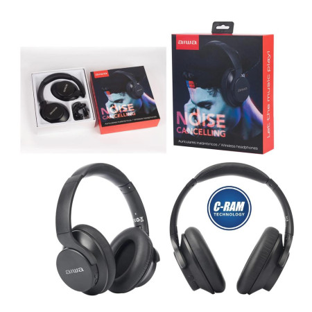 Audífonos Aiwa AW-KNC1090 Over-Ear ANC BT 5 3 16H 