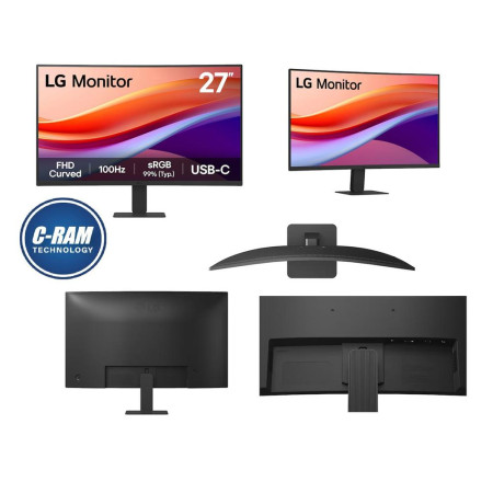 Monitor LG 27  VA Curvo FHD 100Hz 5ms 27U421A-B 