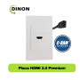 Placa Muro HDMI 2 0 Dinon Premium Extensión 20cm