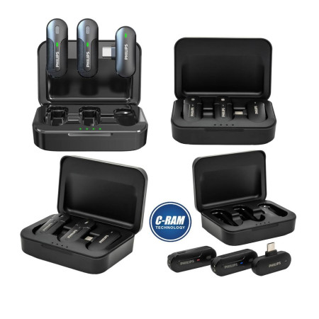 Micrófono Inalámbrico Dual Philips DLM9002C/74 USB