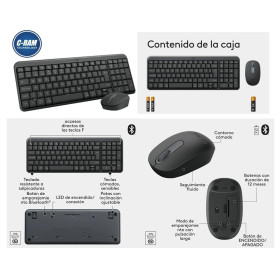 Combo Original Logitech MK250 Teclado y Mouse BT
