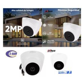 Cámara Domo HDCVI 2MP 2 8mm IR2 Dahua 