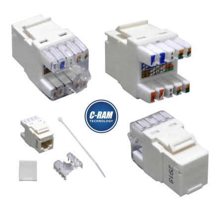 Modulo Hembra RJ45 Cat6  U/UTP Blanco Furukawa