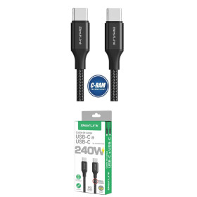 Cable USB-C a USB-C BestLink 240W Metálico Trenzad