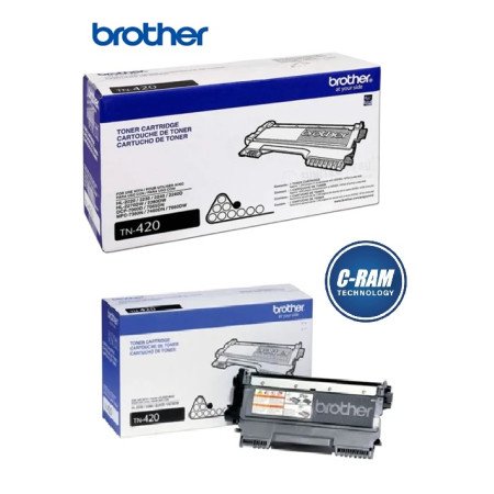 Tóner Original Brother TN-420 Negro 1 200 Páginas