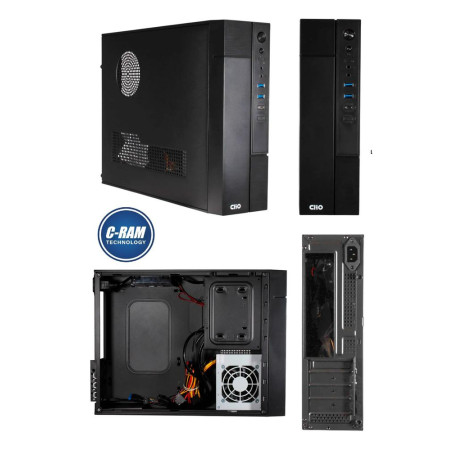 Gabinete Clio S609 ATX con Fuente de Poder 500W