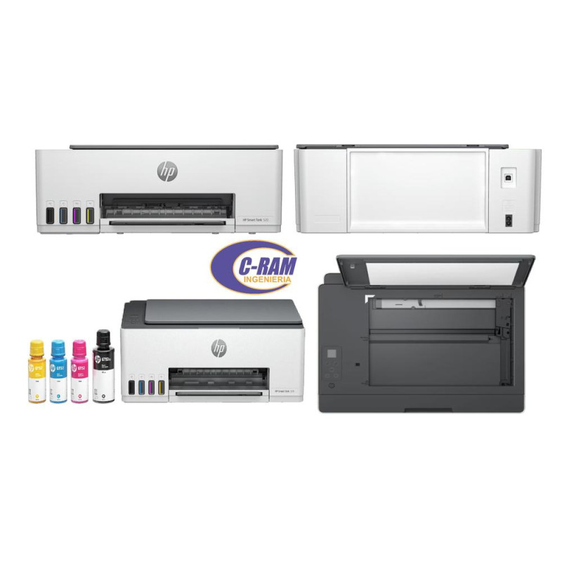 Impresora Multifuncional HP Smart Tank 520