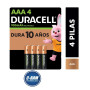 4 Pila Recargable AAAx4 900mAh Duracell