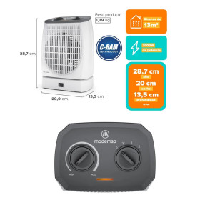 Termoventilador Mademsa TV550 2000W 2 Velocidades