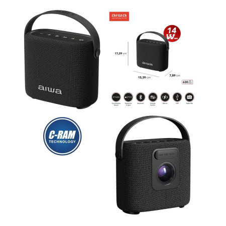 Parlante Portatil Aiwa AWS-S70BT 7W RMS BT 5 3 