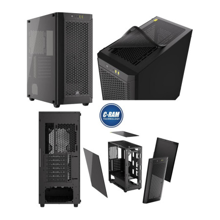 Gabinete Corsair 480T Airflow Mid-Tower ATX Negro