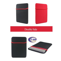 Funda Notebook 14 Neopreno Reversible Negro/Rojo