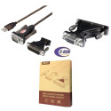 Conversor USB a RS232 DB9F - DB25M  Serial  UNITEK