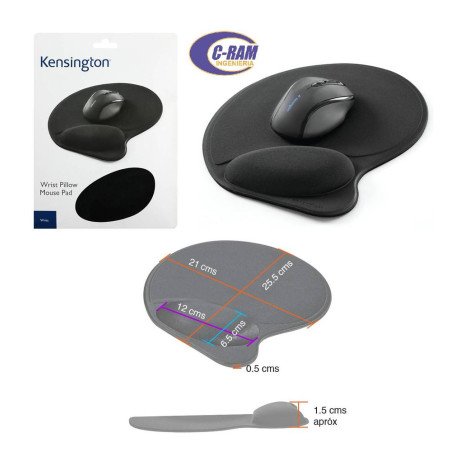 Mouse Pad Egonómico Apoya Muñecas Kensington