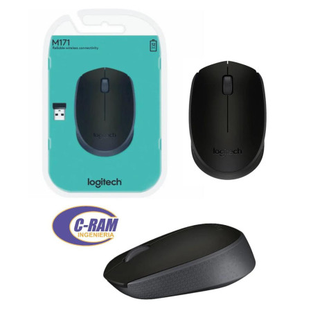 Mouse Logitech Inalámbrico M170 2 4Ghz Negro