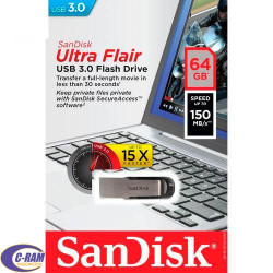 Pendrive Ultra Flair 64GB USB Sandisk 