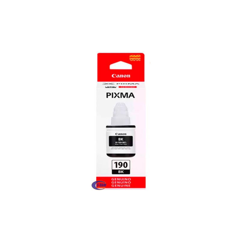Botella Tinta GI-190 Negra 135Ml Original CANON