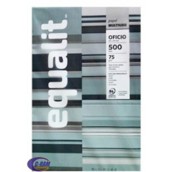 Resma Papel Oficio 500 Hojas 75 g/m2 Equalit 