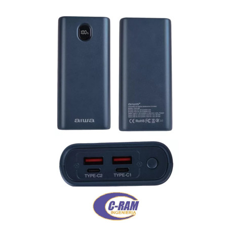 Cargador Portátil USB-A  USB-C 20 000mAh