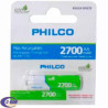 1 Pilas Recargable Precargada AA 2 700mAh Philco