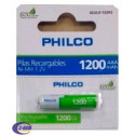 Pilas AAA Recargables 1 2V 1200mAh Philco