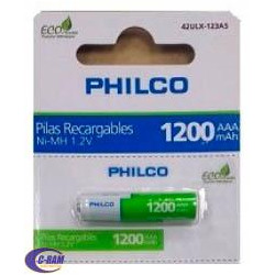 Pilas AAA Recargables 1 2V 1200mAh Philco