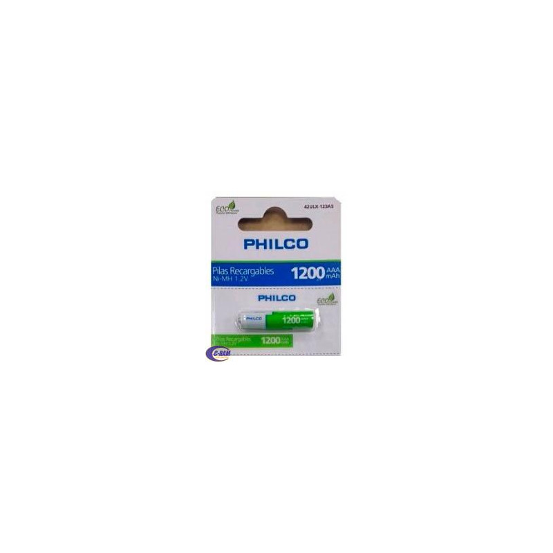 Pilas AAA Recargables 1 2V 1200mAh Philco