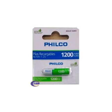 Pilas AAA Recargables 1 2V 1200mAh Philco