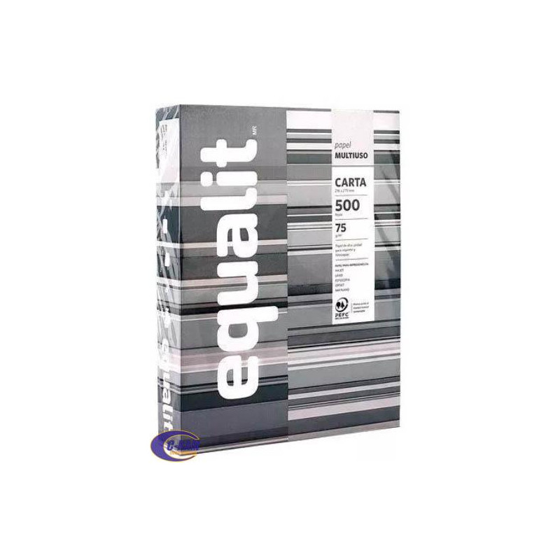 Resma Papel Carta 500 Hojas 75 g/m2 Equalit 