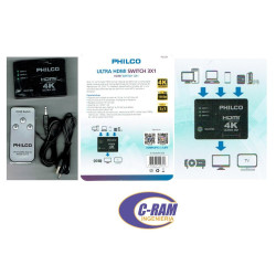 Switch 3 Entradas x 1 Salida Ultra HDMI Philco