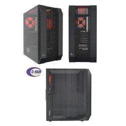 Gabinete ATX mediana para videojuegos con ventana 