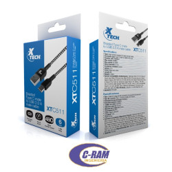 Cable Trenzado USB-A A USBC 1 8Mts Xtech