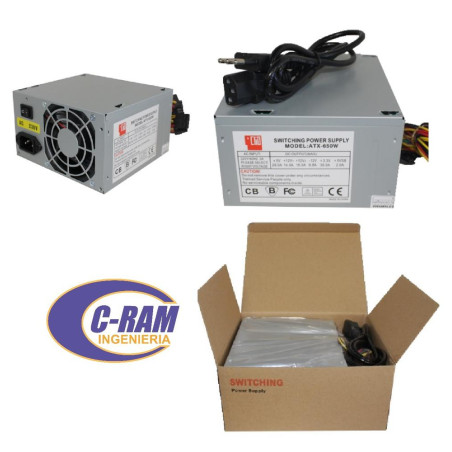 Fuente De Poder 650W ATX Clio