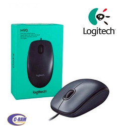 Mouse Alámbrico Logitech M90 Negro 3 Botones