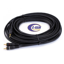 Cable Audio 3 5 Macho a 2 RCA Macho 10mt Dinon 
