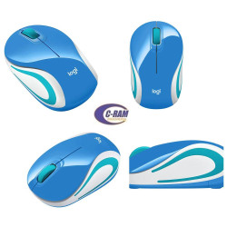 Logitech Mouse Inalámbrico M187 BLUE
