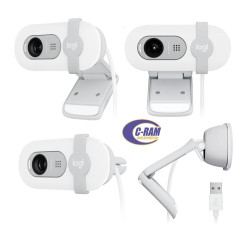Webcam Brio 100 Full Hd 1080p Blanca Logitech