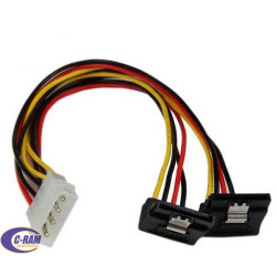 Cable Energía MOLEX a 2x SATA 12in/30cm