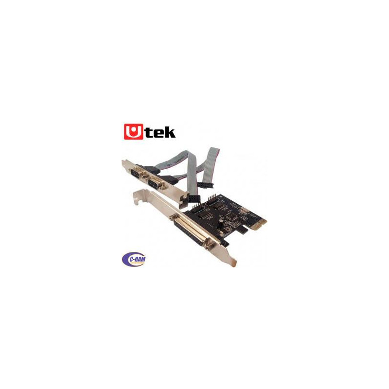 Tarjeta PCI-Ex a Paralelo/Serial   Low Prof UTEK 