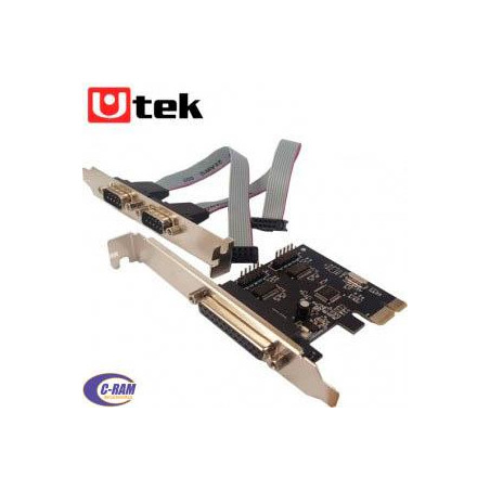 Tarjeta PCI-Ex a Paralelo/Serial   Low Prof UTEK 